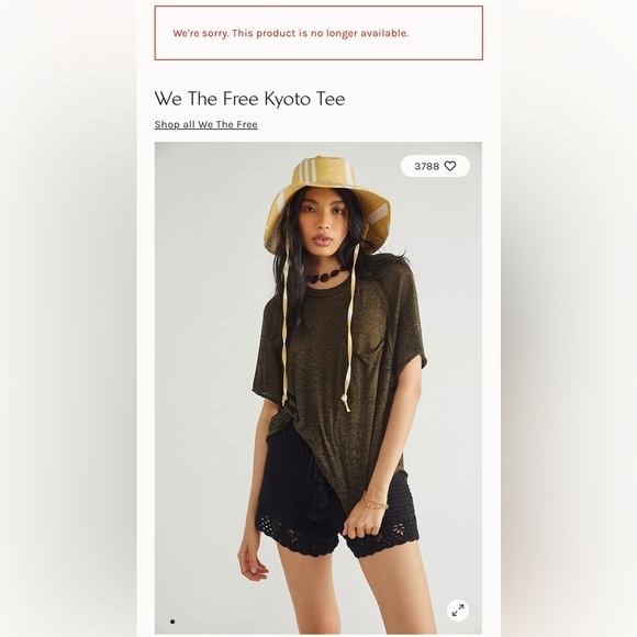 Free People- We the Free Kyoto Tee- Lemon Combo, size Medium. Brand New. - Picture 6 of 7